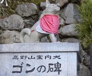 慈尊院の案内犬ゴン